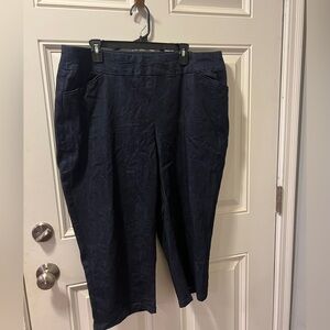 Croft & Barrow Navy Blue Regular Fit Pants